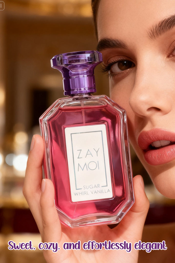 ZAY MOI SUGAR WHIRL VANILLA SPRAY PERFUME EAU DE PARFUM FOR WOMEN - 100ML/3.4FL.OZ.