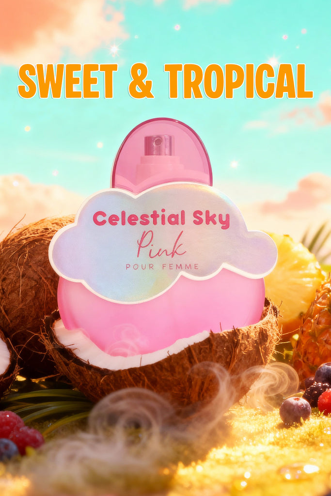 CELESTIAL SKY PINK SPRAY PERFUME EAU DE PARFUM FOR WOMEN - 80ML/2.7FL.OZ. - Riah Fashion