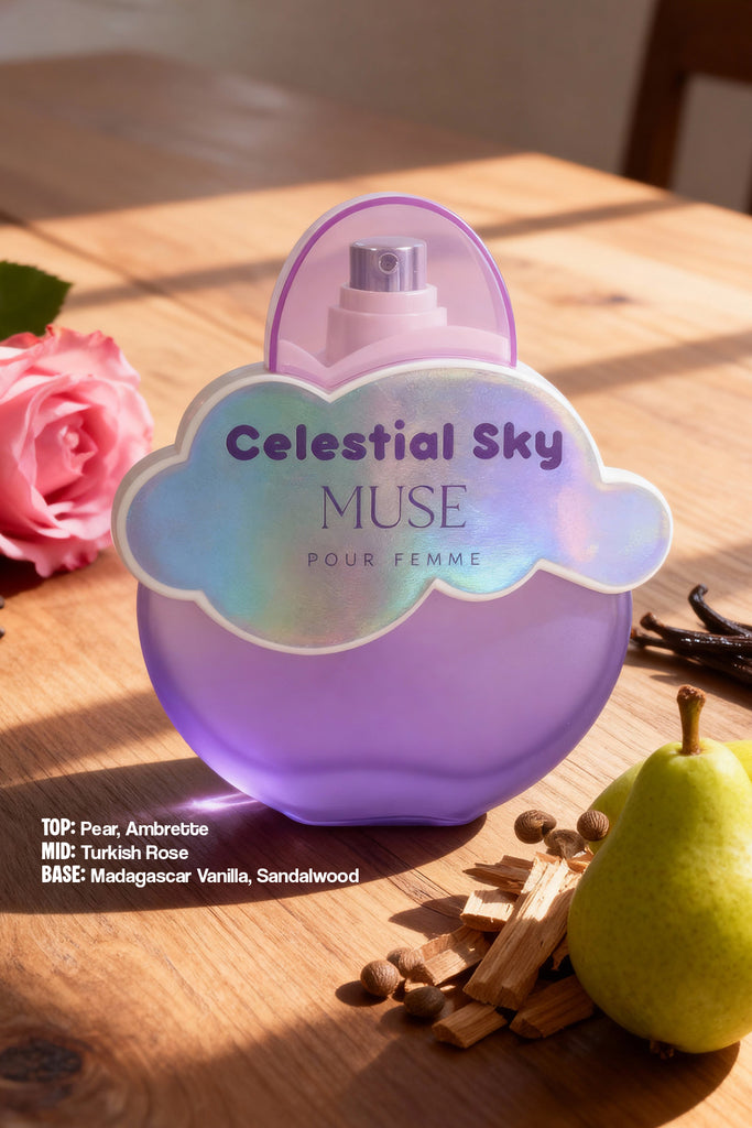 CELESTIAL SKY MUSE SPRAY PERFUME EAU DE PARFUM FOR WOMEN - 80ML/2.7FL.OZ. - Riah Fashion