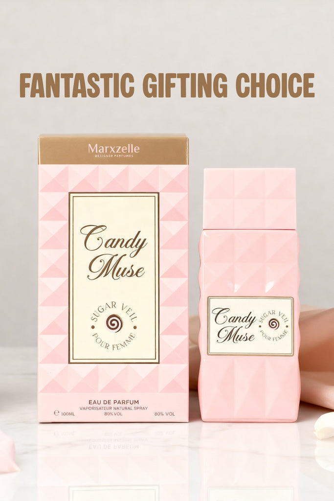 CANDY MUSE SUGAR VEIL POUR FEMME SPRAY PERFUME EAU DE PARFUM FOR WOMEN - 100ML/3.4FL.OZ.