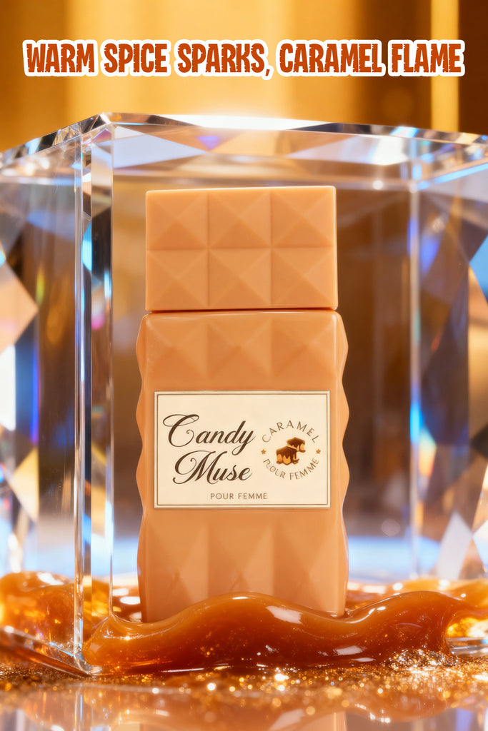 -MZ1510 - CANDY MUSE CARAMEL POUR FEMME SPRAY PERFUME EAU DE PARFUM FOR WOMEN - 100ML/3.4FL.OZ.