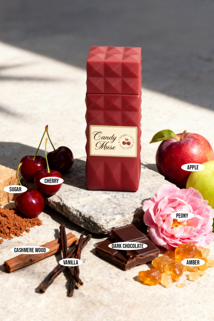CANDY MUSE CHERRY LUSH POUR FEMME SPRAY PERFUME EAU DE PARFUM FOR WOMEN - 100ML/3.4FL.OZ.