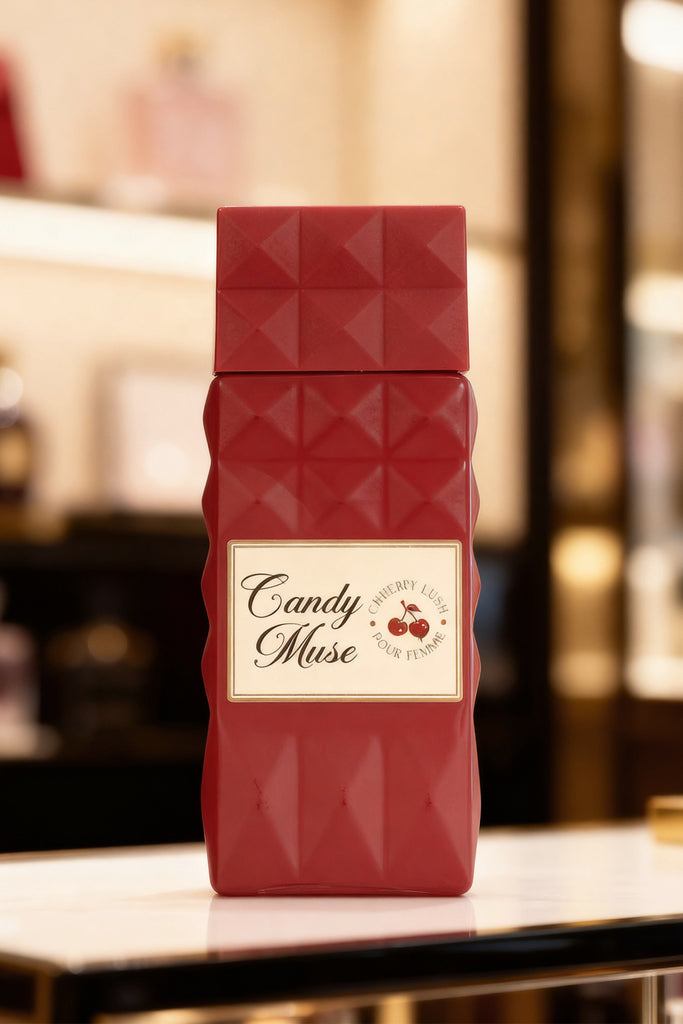 CANDY MUSE CHERRY LUSH POUR FEMME SPRAY PERFUME EAU DE PARFUM FOR WOMEN - 100ML/3.4FL.OZ.