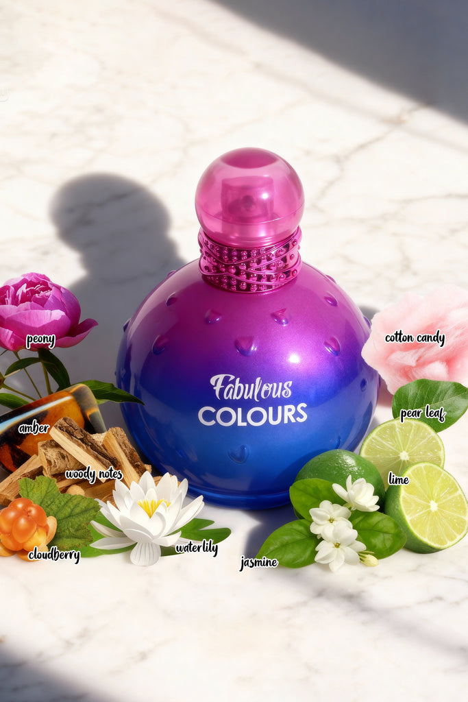 FABULOUS COLOURS SPRAY PERFUME EAU DE PARFUM FOR WOMEN - 100ML/3.4FL.OZ. - Riah Fashion