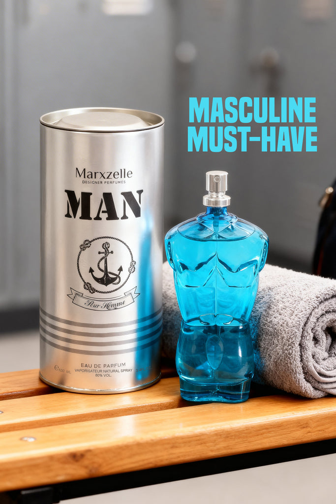 MARXZELLE MAN POUR HOMME SPRAY PERFUME EAU DE PARFUM FOR MEN - 100ML/3.4FL.OZ.