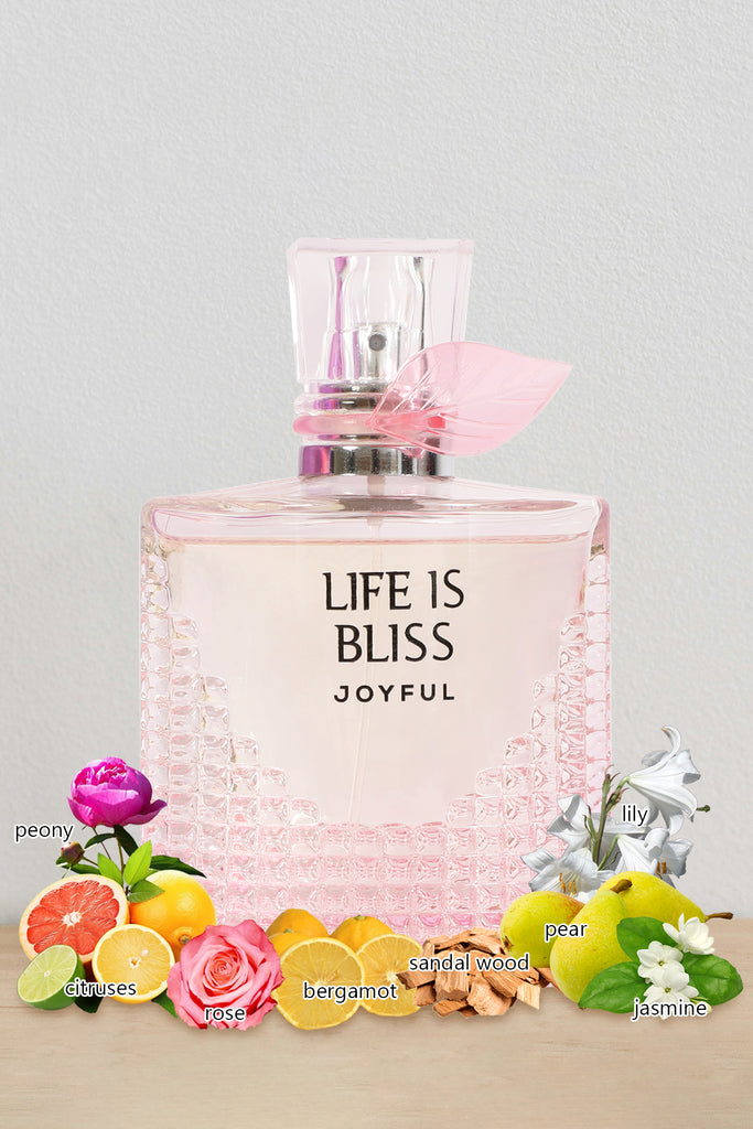 LIFE IS BLISS JOYFUL SPRAY PERFUME EAU DE PARFUM FOR WOMEN - 100ML/3.4FL.OZ. - Riah Fashion