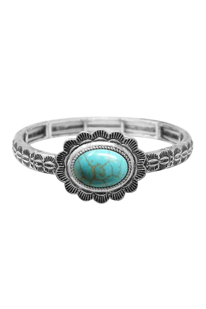 WESTERN SEMI STONE STRETCH BRACELET