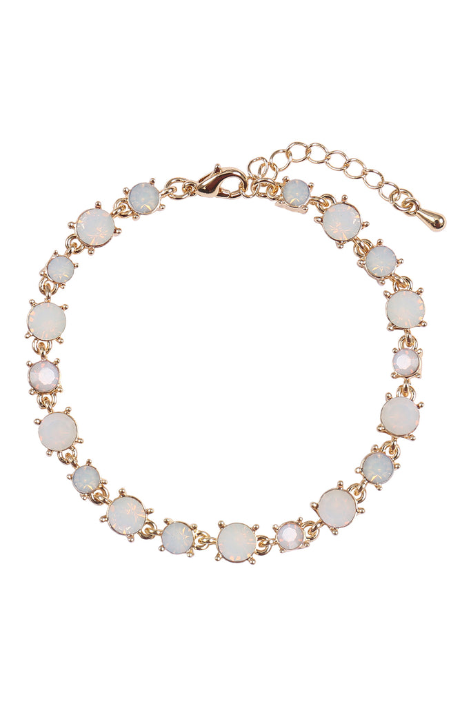 BOLD ROUND RHINESTONE CRYSTAL BRACELET