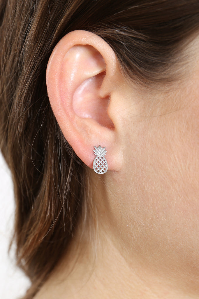 PINEAPPLE CAST POST EARRINGS