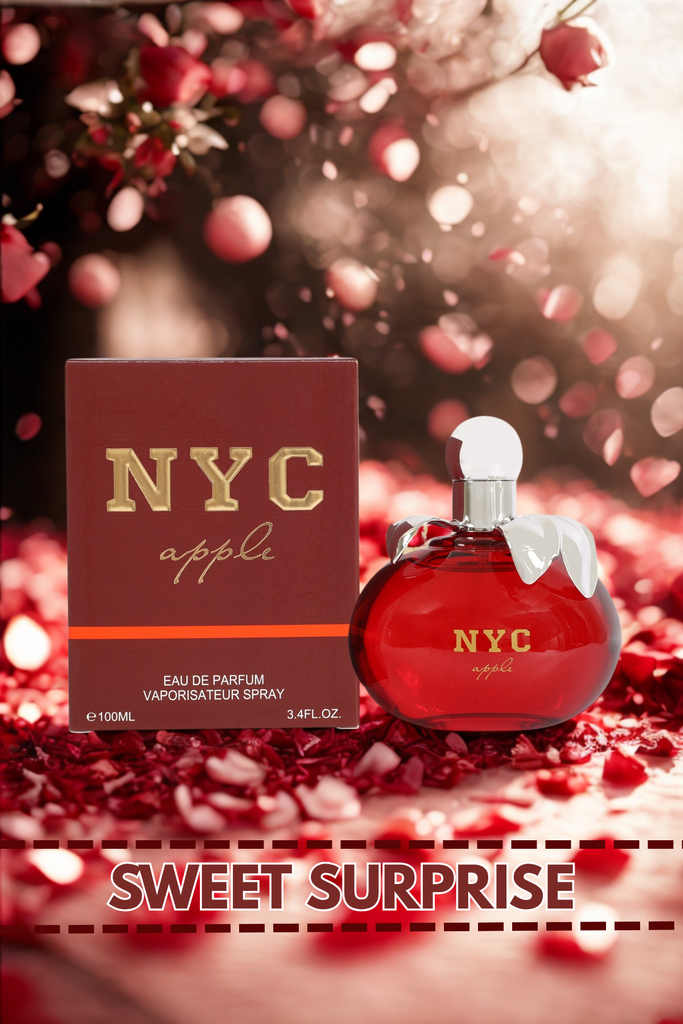 NYC APPLE RED SPRAY PERFUME EAU DE PARFUM FOR WOMEN - 100ML/3.4 FL.OZ.