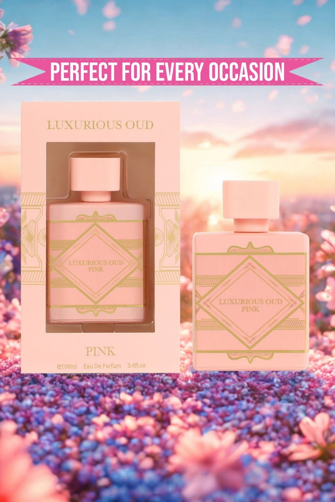 LUXURIOUS OUD PINK SPRAY PERFUME EAU DE PARFUM FOR WOMEN - 100ML/3.4FL.OZ. - Riah Fashion