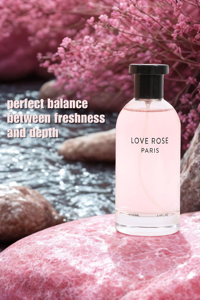 LOVE ROSE PARIS SPRAY PERFUME EAU DE PARFUM FOR WOMEN - 100ML/3.4 FL.OZ.