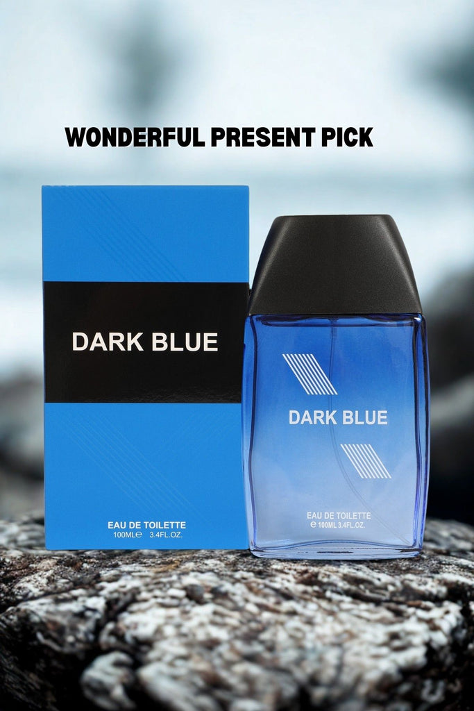 DARK BLUE SPRAY COLOGNE EAU DE TOILETTE FOR MEN - 100ML/3.4 FL.OZ.