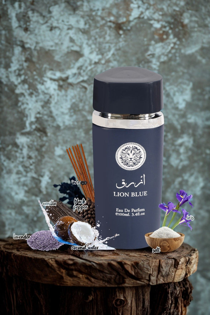 LION BLUE SPRAY PERFUME EAU DE PARFUM FOR MEN - 100ML/3.4FL.OZ. - Riah Fashion