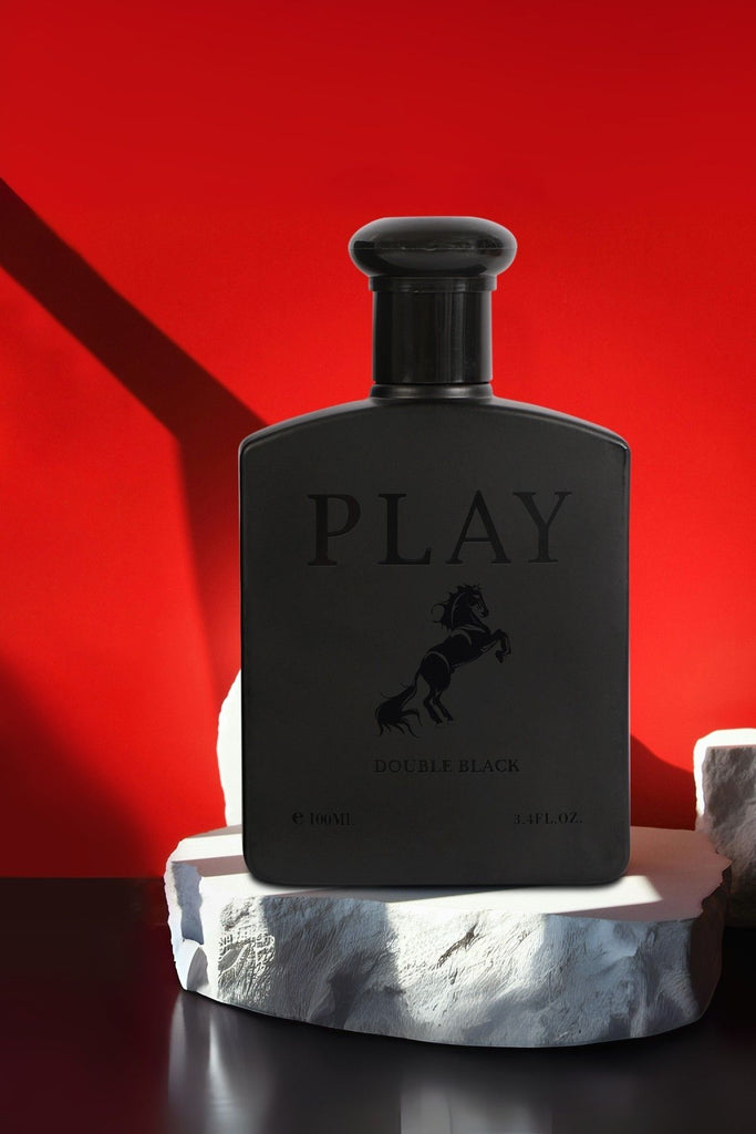 PLAY DOUBLE BLACK SPRAY COLOGNE EAU DE TOILETTE FOR MEN - 100ML/3.4 FL.OZ.