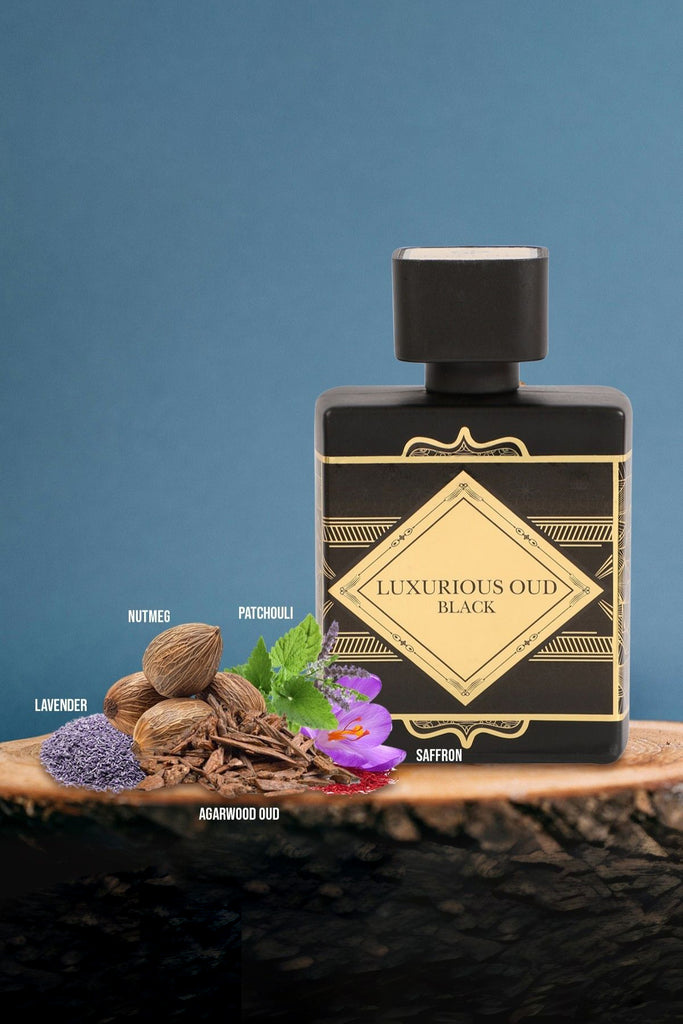 LUXURIOUS OUD BLACK SPRAY PERFUME EAU DE PARFUM FOR MEN - 100ML/3.4FL.OZ.