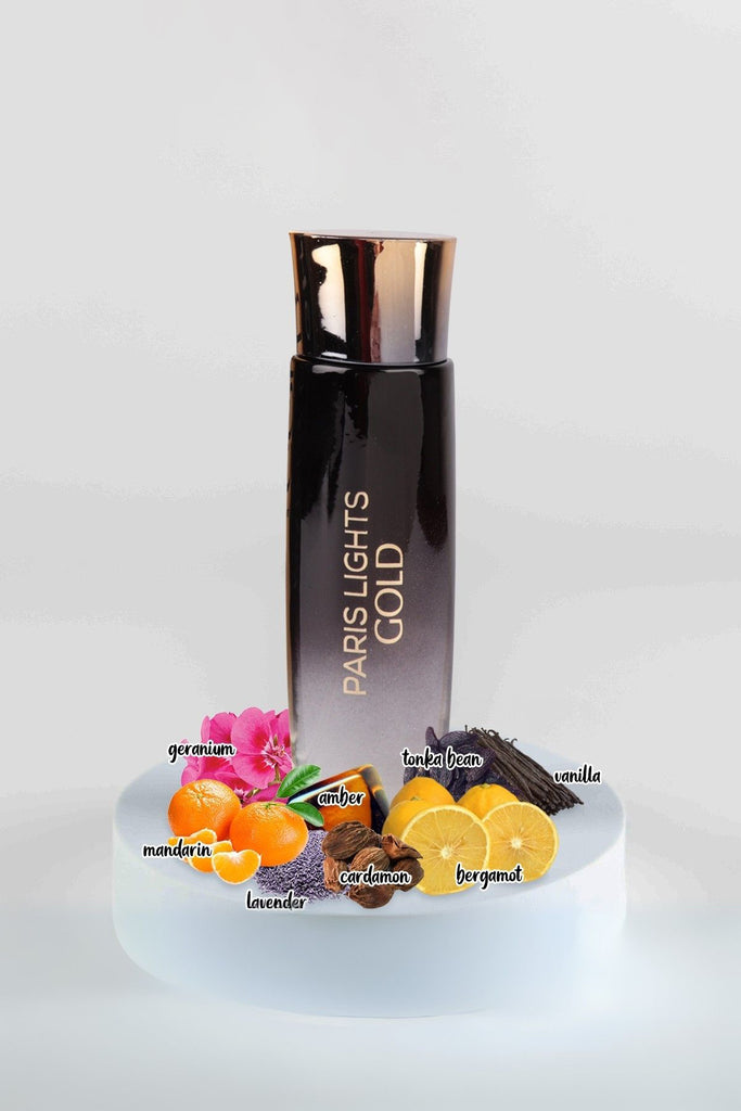 Paris Lights Gold Spray Cologne Eau De Toilette For Men 100ml/3.4 fl.oz.