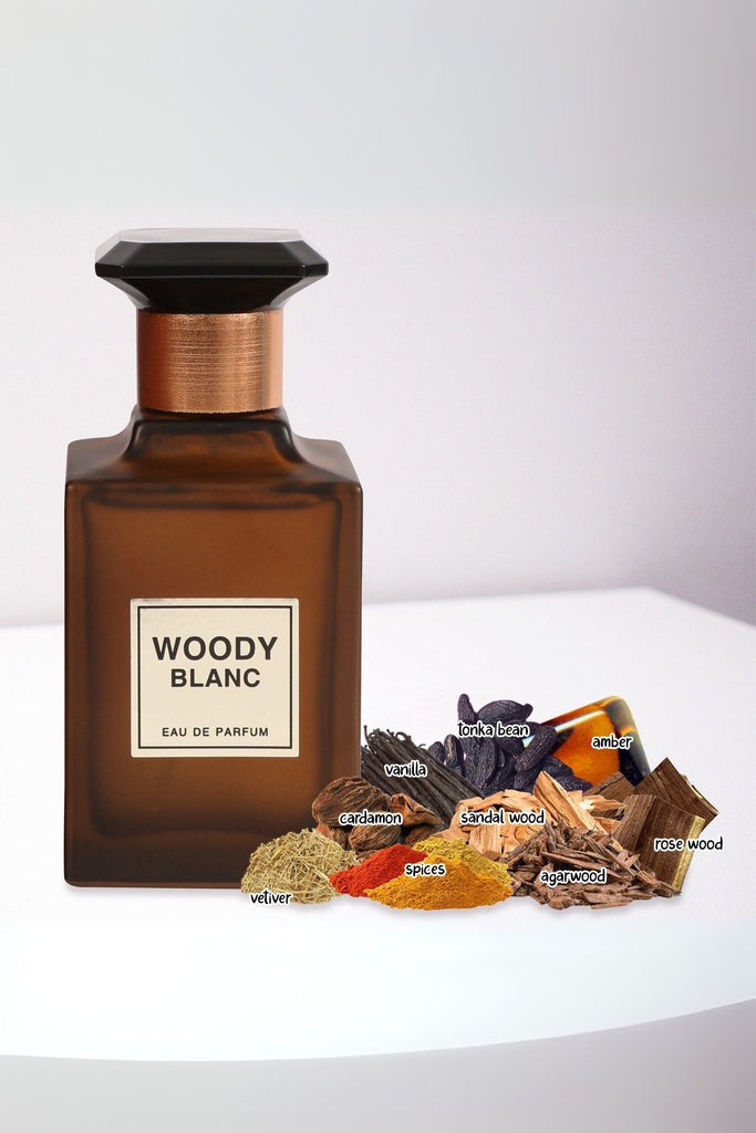 WOODY BLANC SPRAY PERFUME EAU DE PARFUM FOR MEN AND WOMEN - 100ML/3.4 FL.OZ. - Riah Fashion