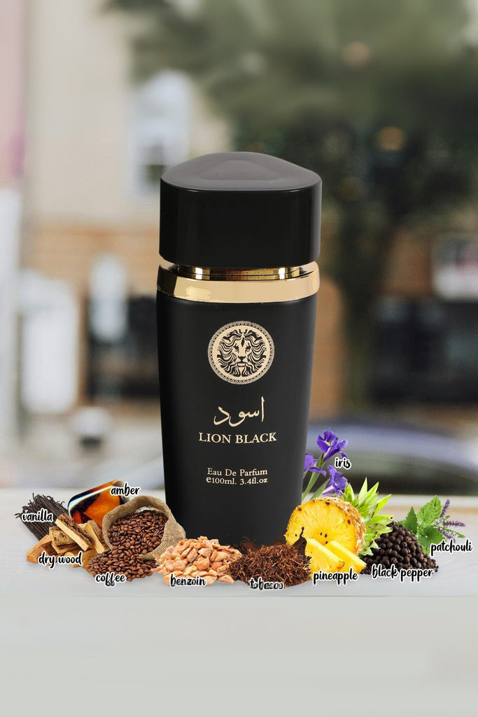LION BLACK SPRAY PERFUME EAU DE PARFUM FOR MEN - 100ML/3.4 FL.OZ.