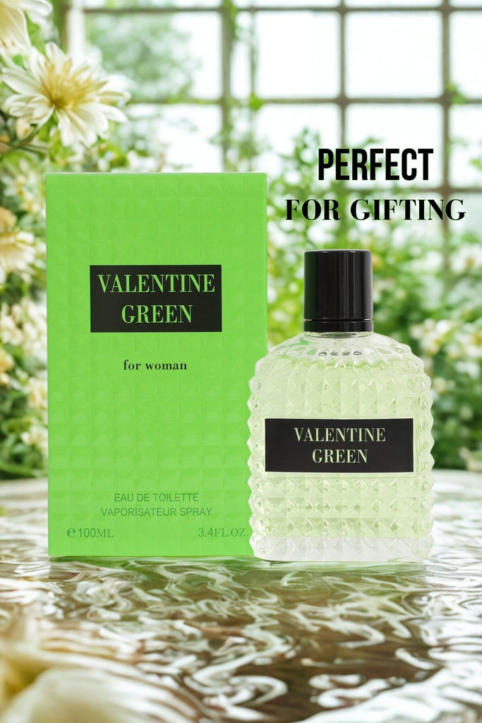 VALENTINE GREEN SPRAY COLOGNE EAU DE TOILETTE FOR WOMEN - 100ML/3.4 FL.OZ. - Riah Fashion
