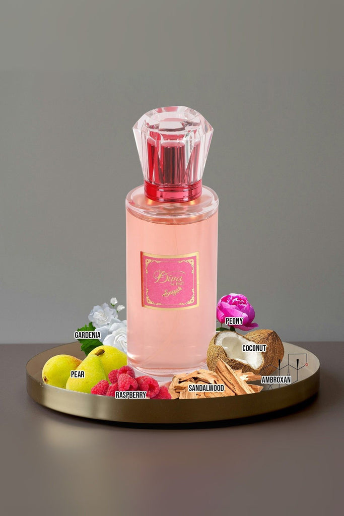 DIVA SCENT SUGAR SPRAY PERFUME EAU DE PARFUM FOR WOMEN - 85ML/2.9 FL.OZ.