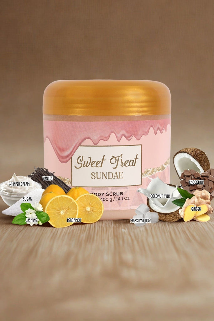 SWEET TREAT SUNDAE BODY SCRUB FOR WOMEN - 400G/14.1 OZ