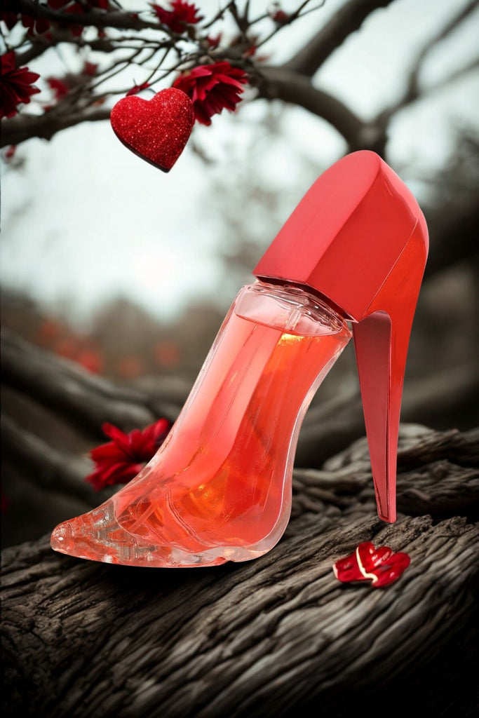 GLAM HEEL RED SPARKLE SPRAY PERFUME EAU DE PARFUM FOR WOMEN - 90ML/3FL.OZ. - Riah Fashion