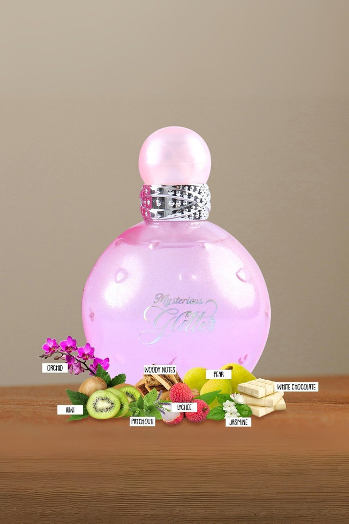 MYSTERIOUS GLITTER SPRAY PERFUME EAU DE PARFUM FOR WOMEN - 100ML/3.4 FL.OZ.