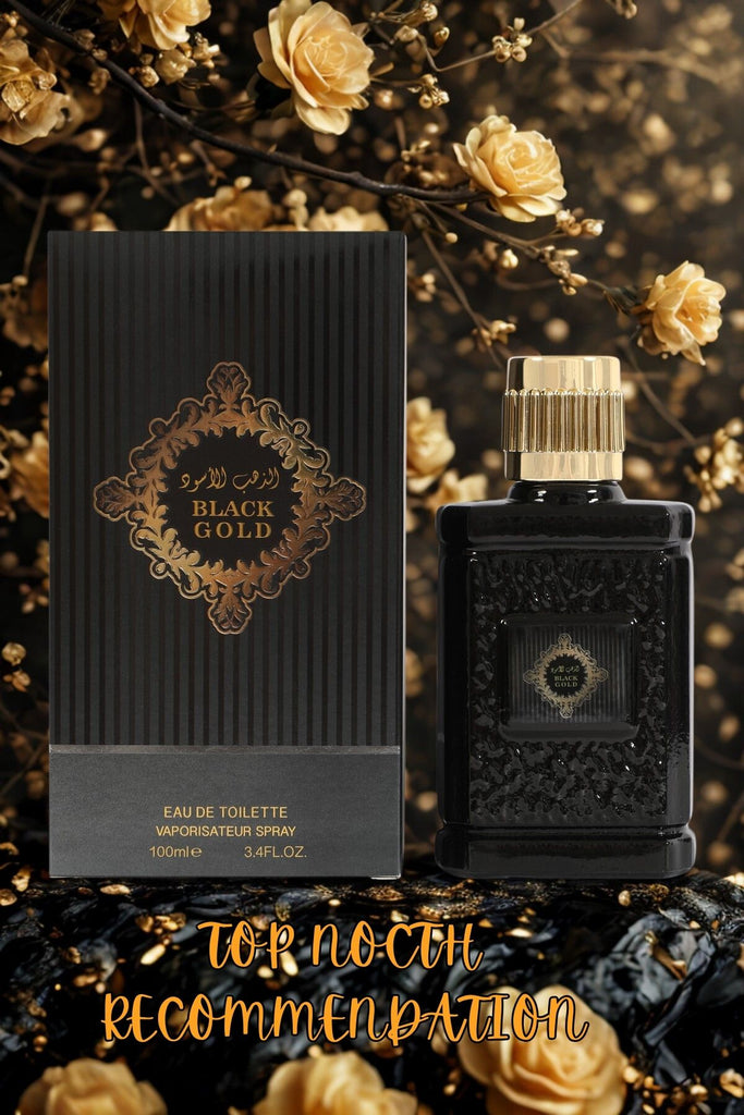BLACK GOLD SPRAY COLOGNE EAU DE TOILETTE FOR MEN - 100ML/3.4 FL.OZ