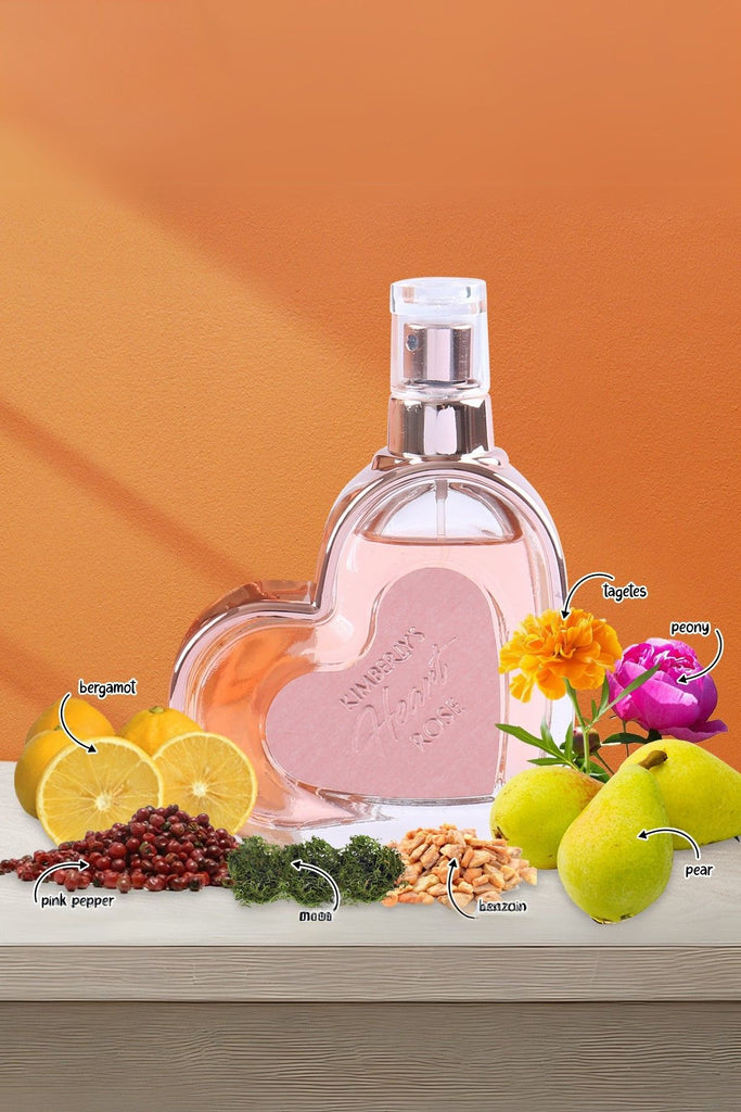 Kimberly Heart Rose Spray Perfume Eau De Parfum For Women - 80ml/2.7 fl.oz.
