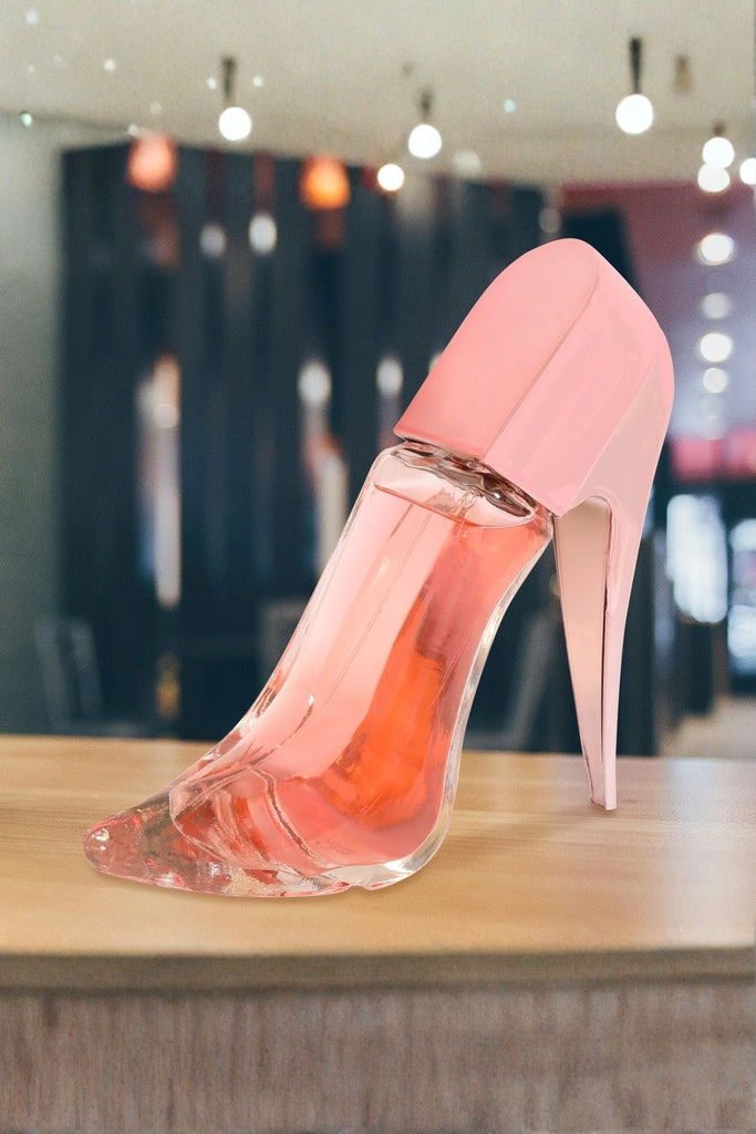 GLAM HEEL PINK SPARKLE SPRAY PERFUME EAU DE PARFUM FOR WOMEN - 90ML/3FL.OZ. - Riah Fashion