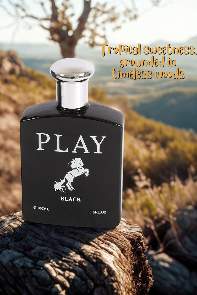 PLAY BLACK SPRAY COLOGNE EAU DE TOILETTE FOR MEN -100ML/3.4 FL.OZ.