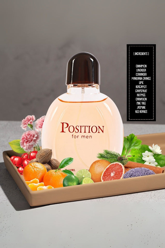POSITION SPRAY COLOGNE EAU DE TOILETTE FOR MEN - 110ML/3.8 FL.OZ