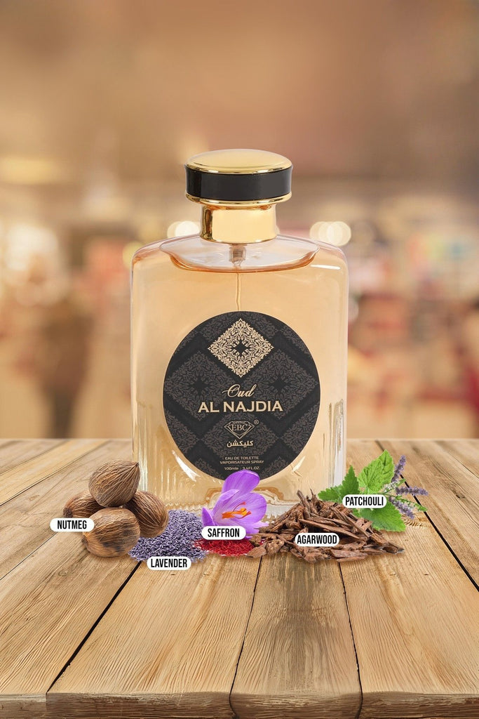 OUD AL NAJDIA SPRAY COLOGNE EAU DE TOILETTE FOR MEN - 100ML/3.4 FL.OZ