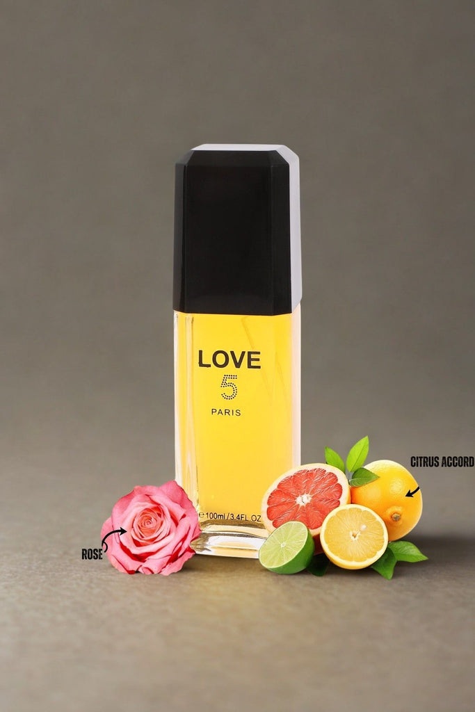 LOVE 5 PARIS SPRAY PERFUME EAU DE PARFUM FOR WOMEN - 100ML/3.4 FL.OZ.