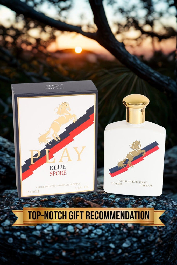 PLAY BLUE SPORE SPRAY COLOGNE EAU DE TOILETTE FOR MEN - 100ML/3.4 FL.OZ.