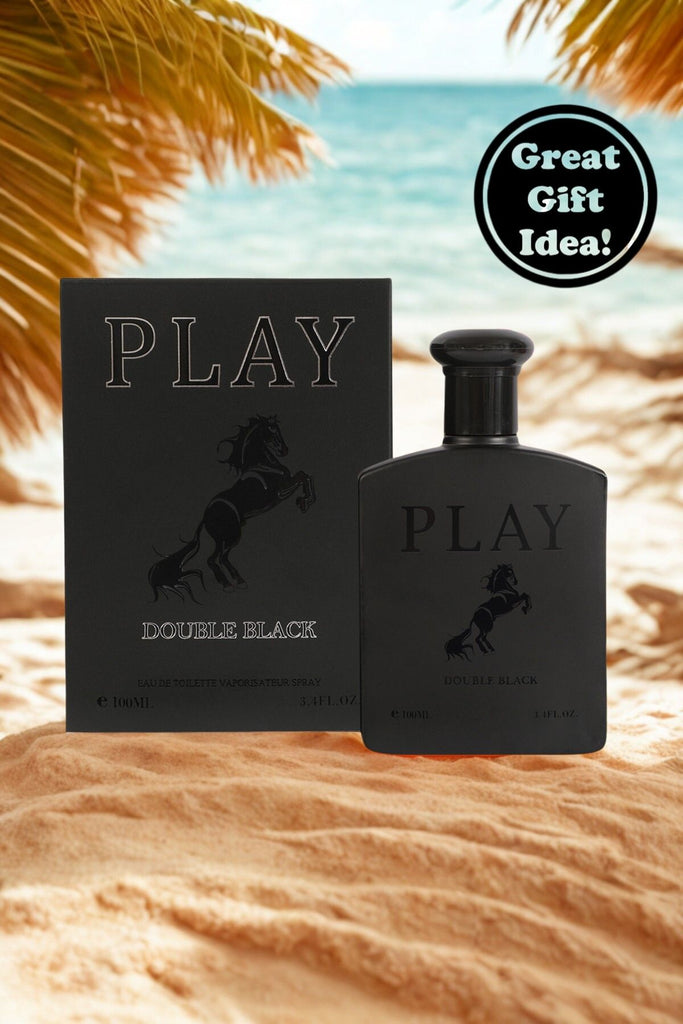 PLAY DOUBLE BLACK SPRAY COLOGNE EAU DE TOILETTE FOR MEN - 100ML/3.4 FL.OZ.
