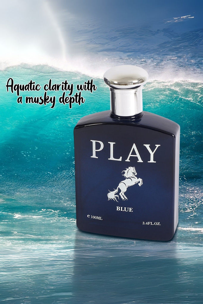 PLAY BLUE SPRAY COLOGNE EAU DE TOILETTE FOR MEN - 100ML/3.4 FL.OZ.