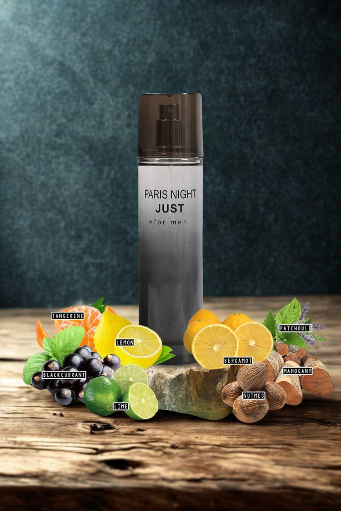 PARIS NIGHT JUST FOR MEN SPRAY COLOGNE EAU DE TOILETTE - 100ML/3.4 FL.OZ.