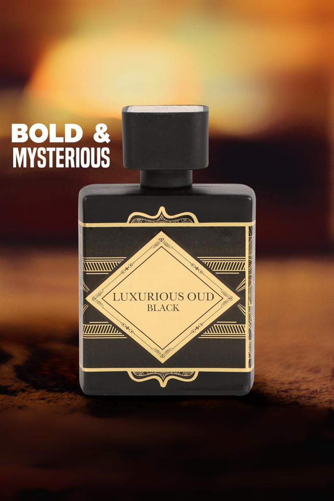 LUXURIOUS OUD BLACK SPRAY PERFUME EAU DE PARFUM FOR MEN - 100ML/3.4FL.OZ.