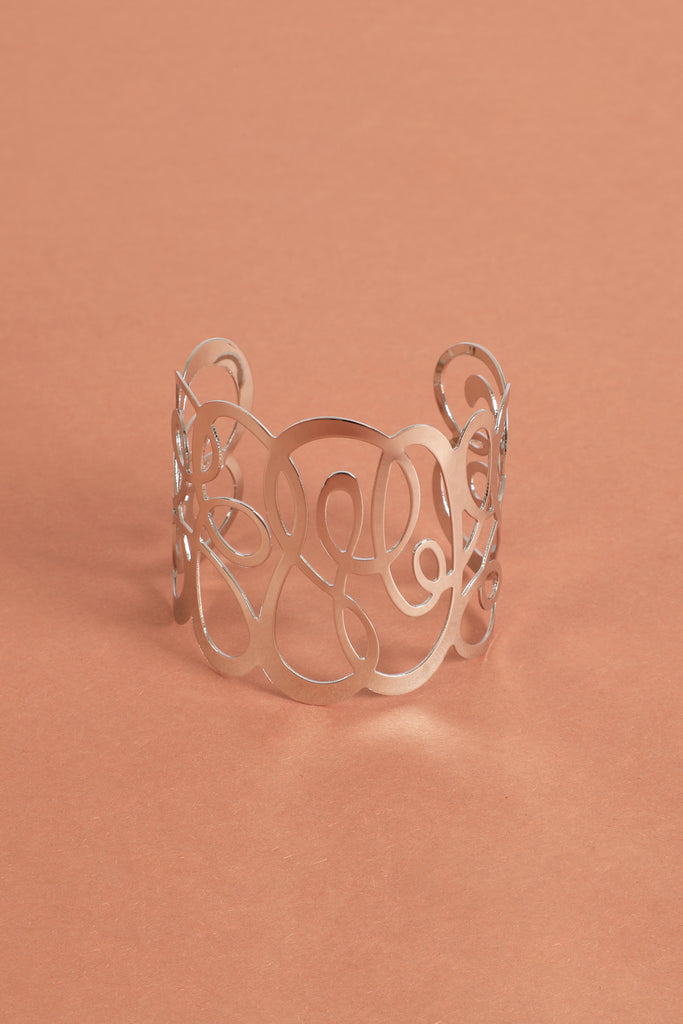 SWIRL PATTERNED CUFF BRACELET