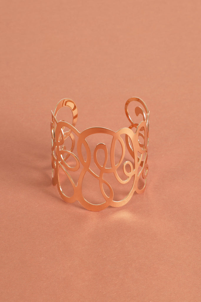 SWIRL PATTERNED CUFF BRACELET
