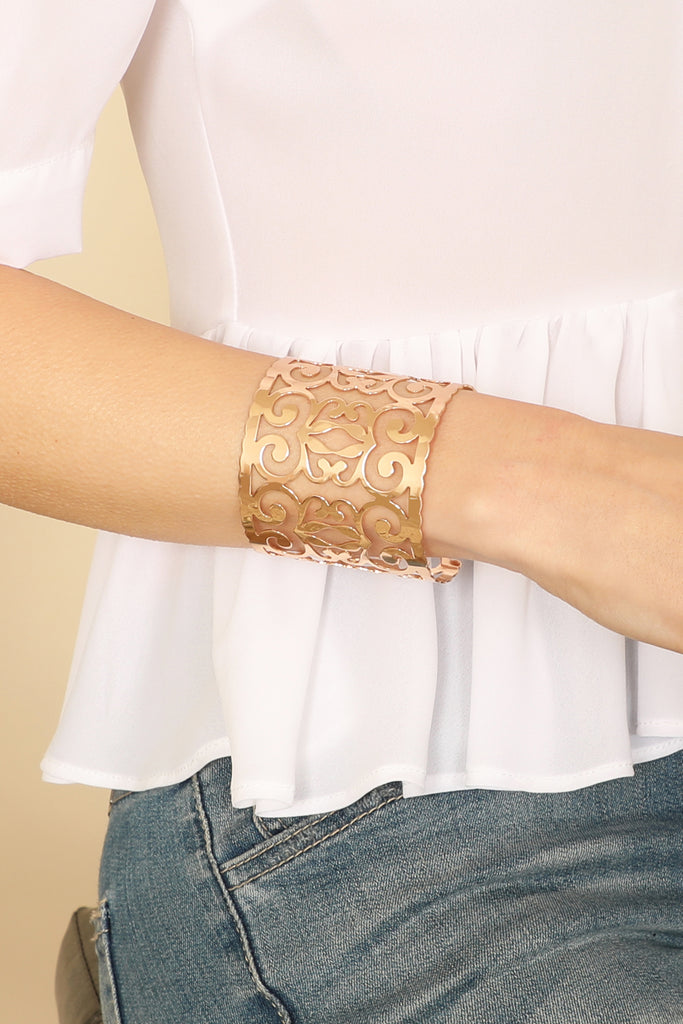 BOHO PATTERN CUFF BRACELET