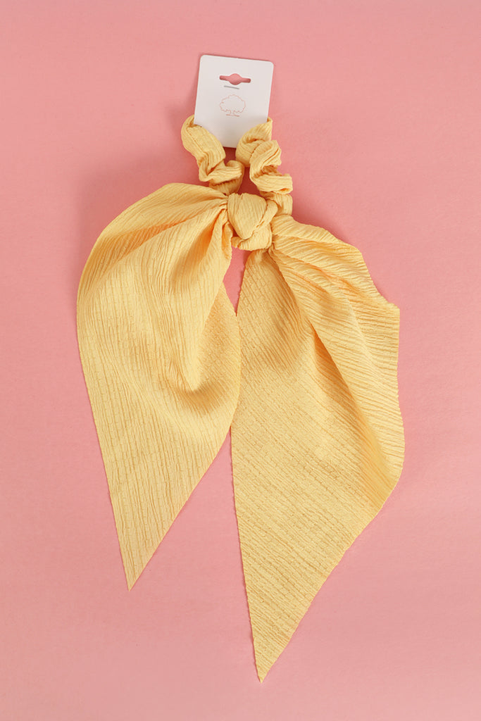SOLID COLOR SCRUNCHIE SCARF HAIR ACCESSORIES