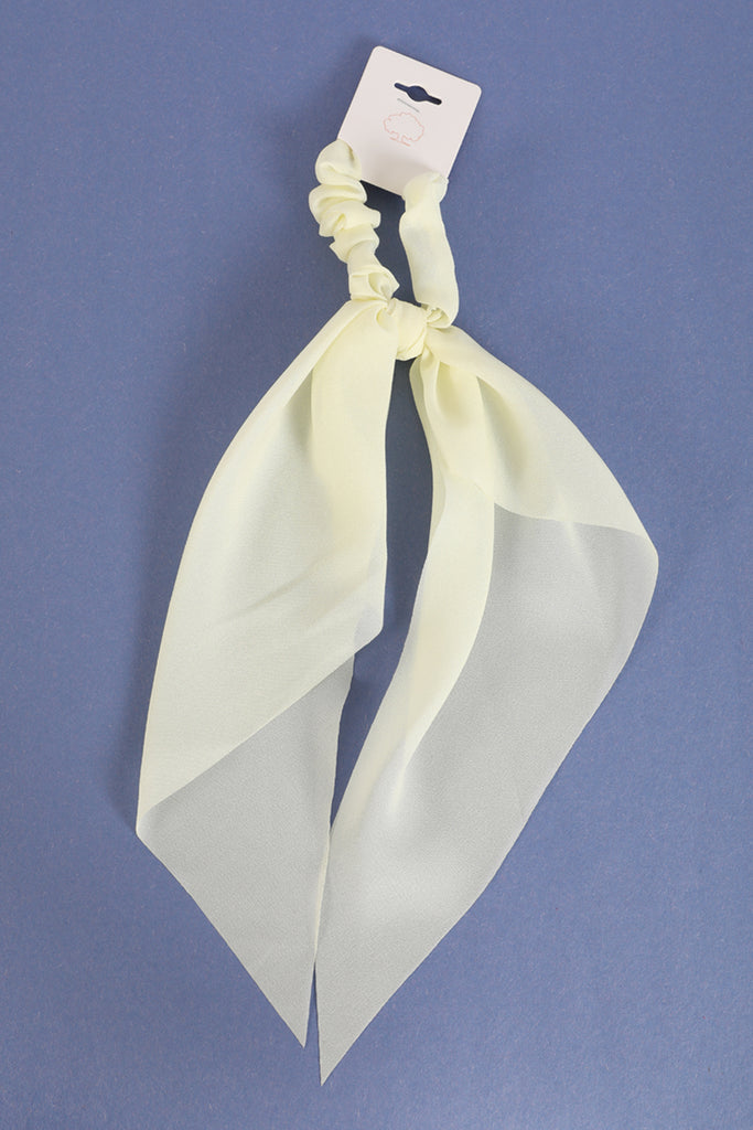 SOLID COLOR SCRUNCHIE SCARF HAIR ACCESSORIES