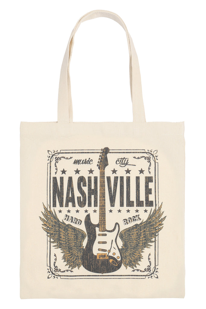 NASHVILLE MINIMALIST PRINT TOTE BAG