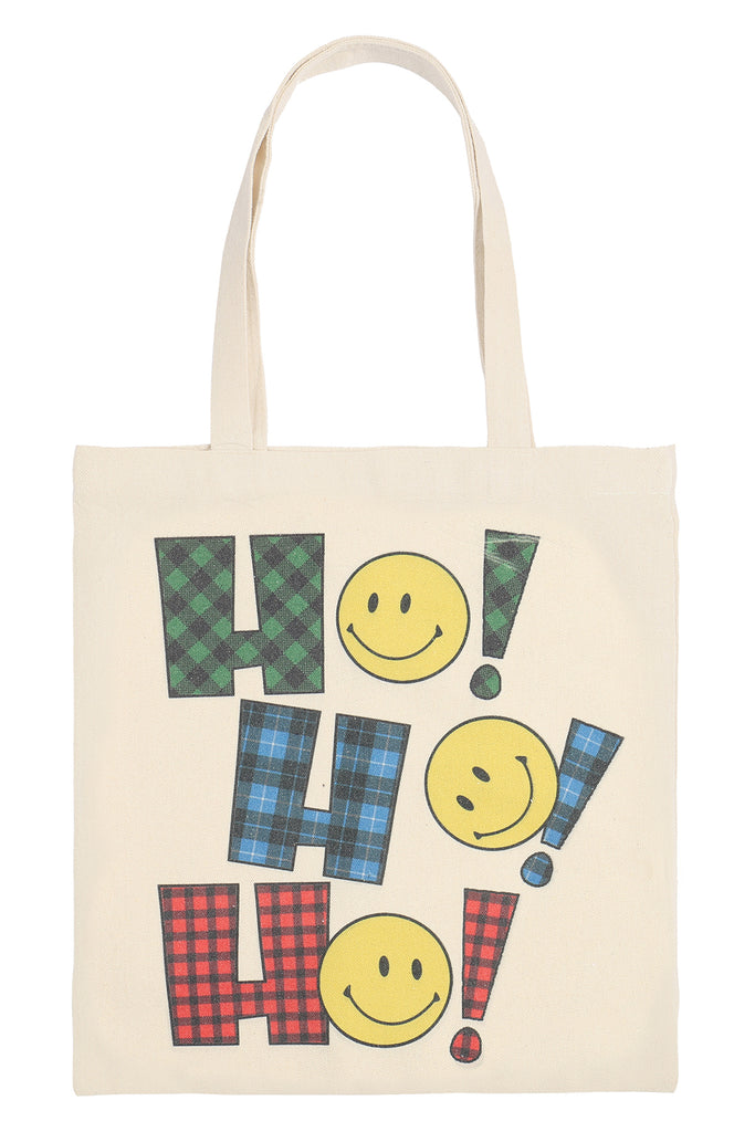 HO! HO! HO! CHRISTMAS MINIMALIST PRINT TOTE BAG