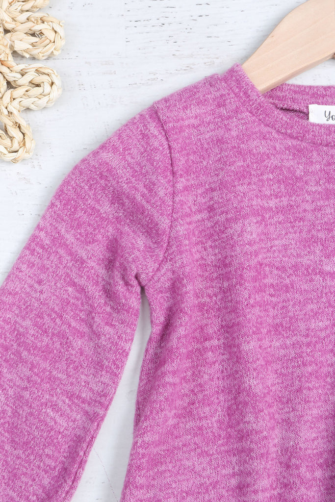 Kids Long Puff Sleeve Mir PD Brush Dress