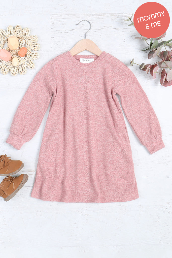 Kids Long Puff Sleeve Mir PD Brush Dress