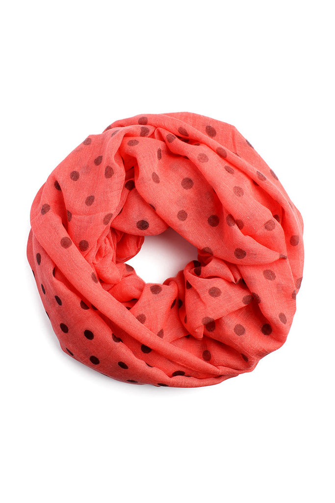 Polka Dot Infinity Scarf